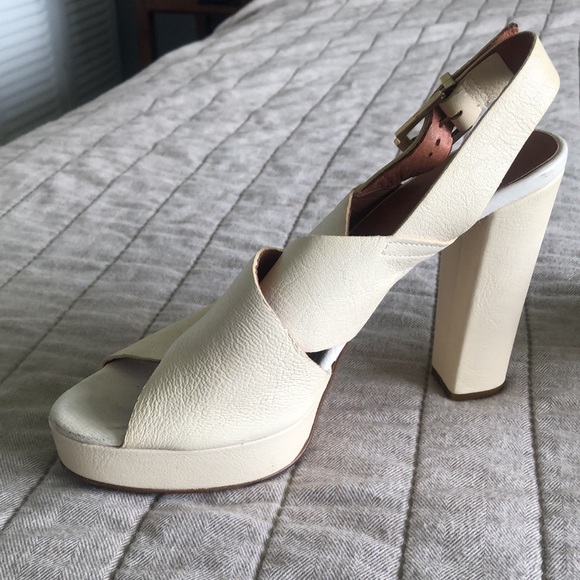 Carmen’s Padova cream leather strappy heel 40/9 - Picture 7 of 7
